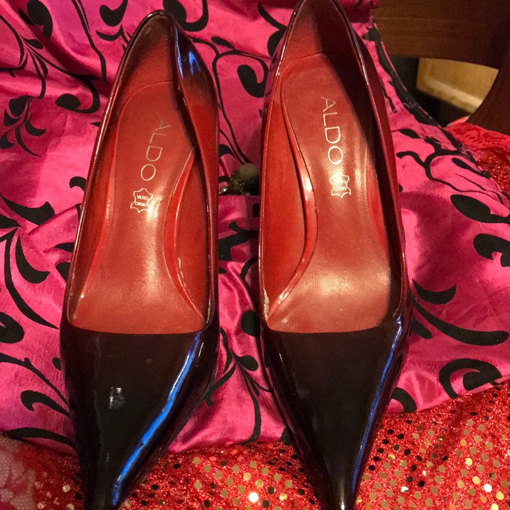 Aldo red pumps